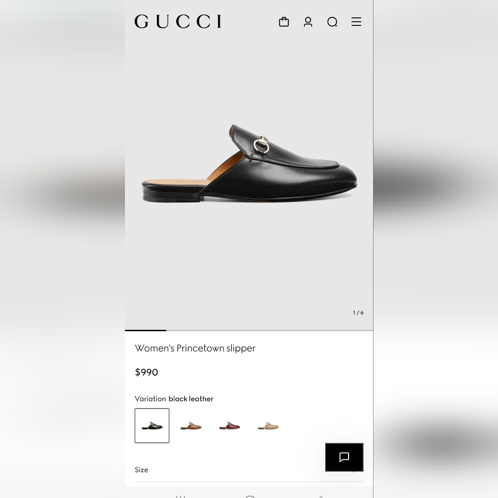 Gucci Princetown Slippers Black Leather Loafers Womens Sz 6/6.5 Or 36 1/2 - Picture 17 of 17
